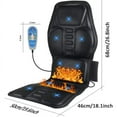 thumbnail image 2 of iMeshbean Full Body Heated Massager Cushion with 9 Vibrating Motors and 5 Massage Zones,Massage Mat for Relieving Shoulder Neck Back Waist Hip Pain, 2 of 7