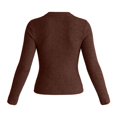 thumbnail image 4 of Tfken Tshirts For Women Long Sleeve Fall Slim Fit Tees Tops Casual T-Shirts Ladies Fashion Clothes Outdoor Size Xl Brown, 4 of 4