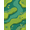Green, Pattern 2, variant on ODIKA Golf Chartreuse Koi Abstract Bug Botanical Terrain Shaped Pond for Entryway, Kitchen, Mudroom, Stain Resistant Flatwoven