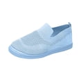 thumbnail image 3 of Dweltoz Women's Walking Shoes Slip on Non Slip Mesh Gym Sneaker Comfortable Casual Athletic Platform Sneaker with Arch Support,Sky Blue 40, 3 of 7