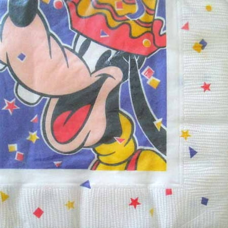Mickey Mouse Napkins - Mickey Mouse 'Mickey's Birthday Bash' Goofy Lunch Napkins (16ct)