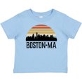 thumbnail image 3 of Inktastic Boston Massachusetts Skyline Sunset Boys or Girls Baby T-Shirt, 3 of 5
