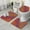 Orange And Purple, variant on Leopard Pattern Purple Bathroom Rugs Sets 3 Piece,Toilet Cover Set,Absorbent Non Slip Bathroom Mats Sets with U-Shaped Contour Rug Toilet Rug Set