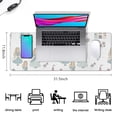 thumbnail image 5 of Long Mouse Pads for Desk,Princess Castle Flower Pattern Desk Mats on Top Of Desks, Desk Mouse Pad Extra Large with 3mm Non-Slip Base and Stitched Edge for Gaming,Office,Work,Home 31.5"x11.8", 5 of 6