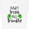 thumbnail image 4 of Inktastic Part Irish All Trouble St. Patrick's Day with Green Clovers Boys or Girls Baby Bodysuit, 4 of 5