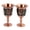 Rose Gold Green, variant on NFTIGB Vintage Metal Wine Glass Embossed Decorative Retro Goblets 2pcs Rose Gold (3.94 inches / 10 cm)