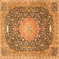 thumbnail image 1 of Ahgly Company Indoor Square Medallion Orange Traditional Area Rugs, 4' Square, 1 of 1