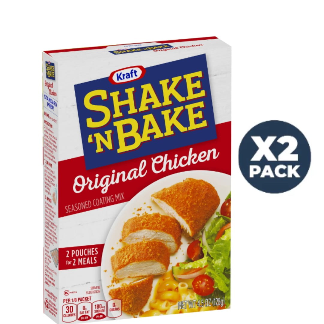 Shake 'N Bake Original Chicken Seasoned Coating Mix, 4.5 oz Box, 2 ct