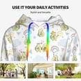 thumbnail image 4 of Haiem Green Blue Avocado for Men's Fashion Hoodies & Sweatshirts with Kangaroo Pocket,Hooded Sweatshirt with Eye-catching Drawstrings-X-Large, 4 of 7
