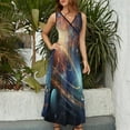 thumbnail image 4 of Galaxy Star Outer Space Art Sleeveless Dress Women's Summer Suit Dresses for Women 2025 Luxury Party Dress, 4 of 7