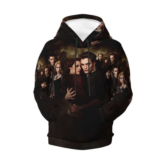 The Twilight Saga Teen Boys Girls Hoodies 3D Printed Hooded Sweatshirts for Kids Long Sleeve Casual Unisex Pullovers with Pockets
