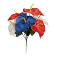 thumbnail image 6 of 4th Of July Flower Decorations, Red Blue White Cemetery Flower, Independence Day, Home Party Decor,Memorial Day GraveFlowers for Home Wedding Party Decor, 6 of 6