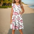 thumbnail image 1 of LOVZFMLL Robe d'Été Sans Manches pour Filles, Imprimé Graphique, Vêtements pour Enfants, 1 of 8