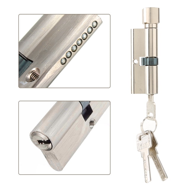 Aleacio de Aluminio de 70 mm, Cilindro de Cerrado de Puerta de Casa Con Llaves de Seguridad de Scooter de Cerrado 3 D
