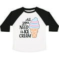 thumbnail image 3 of Inktastic All You Need is Ice Cream with Ice Cream Cone Boys or Girls Toddler T-Shirt, 3 of 5