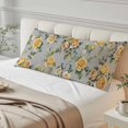 thumbnail image 4 of Yellow Rose Long Body Pillow Covers, Vintage Country PlantsFloral Vines Soft Breathable Throw Pillow Cases with Invisible Zipper, Decorative Pillowcase Pillows Protectors for Sofa Bed Couch 20"x60", 4 of 9