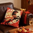 thumbnail image 6 of Aufmer Horse Pattern Throw Pillow Cover, Decorative Farmhouse Cushion Case for Sofa Bedroom, 18x18 Inch Cotton Soft Fabric Hidden Zipper Home Accent, 6 of 6