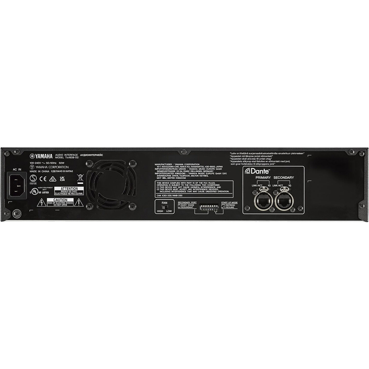 Yamaha Tio1608-D2 16-Input Digital Stage Box with Dante