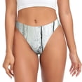 thumbnail image 1 of Balery Vintage Wood with Floral Tangas de Algodón para Mujer con Estampado – Ropa Interior Sexy, Transpirable, G-string-X-Small, 1 of 6