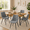 Gray, variant on MOONMISS Modern Upholstered Dining Chairs Set of 4 with Thick Cushion,Sturdy Metal Legs,Side Chairs for Kitchen,Living Room,White