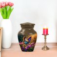 thumbnail image 7 of JAGASY Butterfly Urns Adult Ashes - Decorative Small Brown Urn for Human Ash Keepsake - Purple Flower Urns for Ashes for Female and Male - Tiny Sunlight Urn for Cremation - 3 Inch, 7 of 7