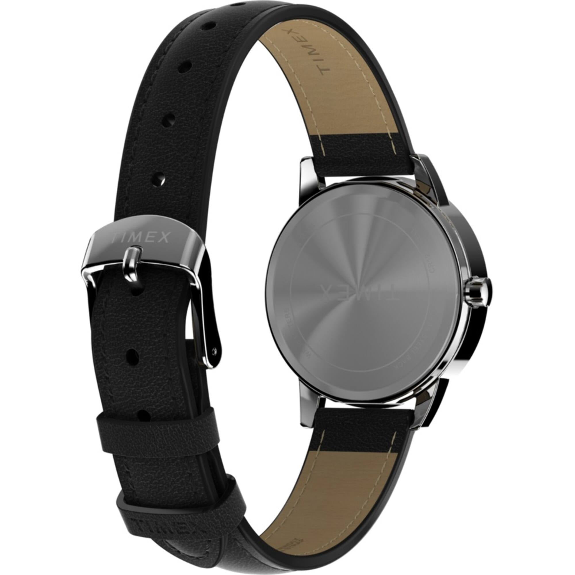 Timex TW2W32500 Women's Easy Reader Eco-Friendly Black Strap Watch