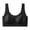 Black, variant on Jindong Women's Full Coverage Wireless Jelly Bras Solid Soft No Underwire Seamless Bralettes Underwear
