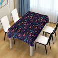 thumbnail image 4 of JSTEL Rainbow Bat Halloween Table Cloth Rectangle 54 x 72 Inch Tablecloth Anti Wrinkle Table Cover for Dining Kitchen Parties, 4 of 6