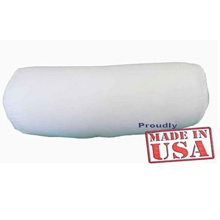 60 Inch Bolster Pillow 6 X 16 inches Bolsters pillow Form Inserts for Shams White Hypoallergenic pillow Insert Premium Made in USA ()