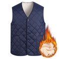 thumbnail image 5 of Chalecos chaqueta de hombre Otoño Invierno chaquetas de lana sin mangas ropa de hombre abrigo de cintura moda chaleco sólido ropa de talla grande 6XL, 5 of 5