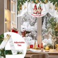 thumbnail image 5 of Merry Christmas Gnome Tie Up Valances Curtain, Colored Ball Green Pine Tree Winter Adjustable Rod Pocket Short Window Treatment Tie Up Curtains Valances for Kitchen Living Room Bathroom 42x12 In, 5 of 9