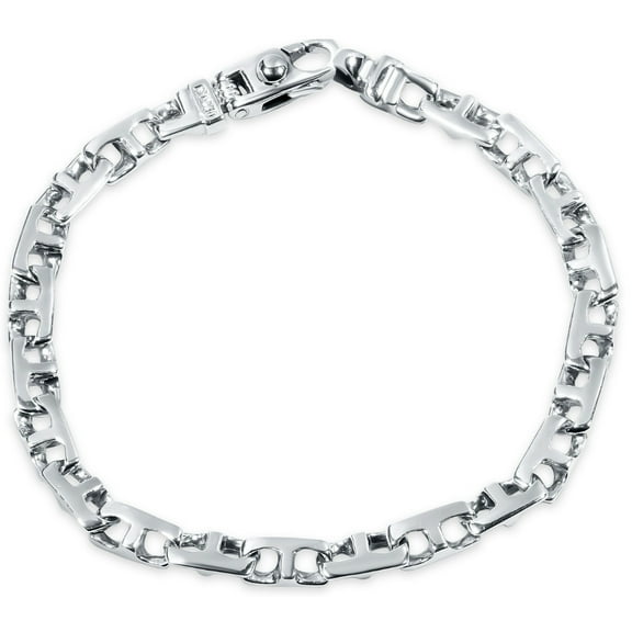 Pompeii Men's 14k Gold (22gram) or Platinum (35gram) 6mm Link Bracelet 8.5" (,)