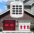 thumbnail image 3 of Universal Wireless Keypad Garage Door Opener 4-in-1 MultiFrequency Remote Control 280-868MHz, 3 of 5