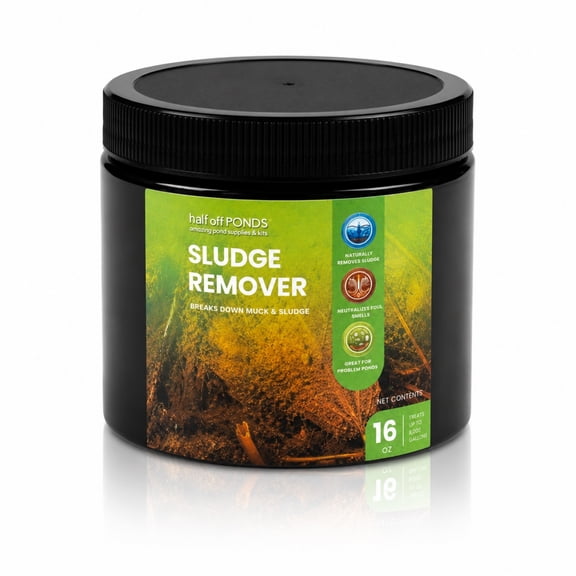 Half Off Ponds Sludge Remover, 16 oz Bottle Pond Treatment