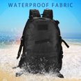 thumbnail image 3 of Mochila impermeable de camuflaje para deportes al aire libre, bolso de hombro para escalada de montaña (negro), 3 of 8