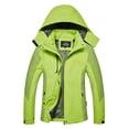 thumbnail image 1 of Frontwalk Waterproof Rain Jacket for Womens Mens Lightweight Outdoor Raincoat Windbreaker Hooded for Hiking Fishing Women Fruit Green M, 1 of 2
