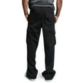 thumbnail image 3 of Gvmfive Men's Drawstring Solid Multi Pockets Straight Leg Casual Cargo Pants, 3 of 4