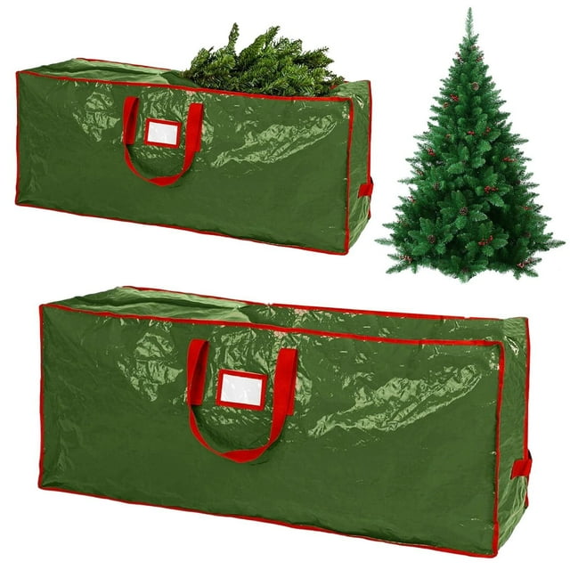 Christmas Decor Home Textile Storage Cosy Family Christmas Tree Storage Bag Extra Large Artificial Xmas Holiday Tree Bag With Reinforced Handles And Zippers Wide Opening Storage case