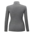 thumbnail image 2 of Women‘s Long Sleeve Rib Turtleneck Top Pullover Sweater L RED, 2 of 6