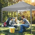 thumbnail image 2 of HOTEEL Canopy 10x10 Pop Up Canopy Tent with 3 Sidewalls Party Tents for Parties Weddings Backyard Waterproof Canopy Outdoor Commercial Canopy Event Tent with Stakes, Ropes, Gray, 2 of 7