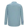 thumbnail image 4 of Aloohaidyvio George Men's Plaid Button Down Shirts Regular Fit Long Sleeve Casual Business Shirts, 4 of 5