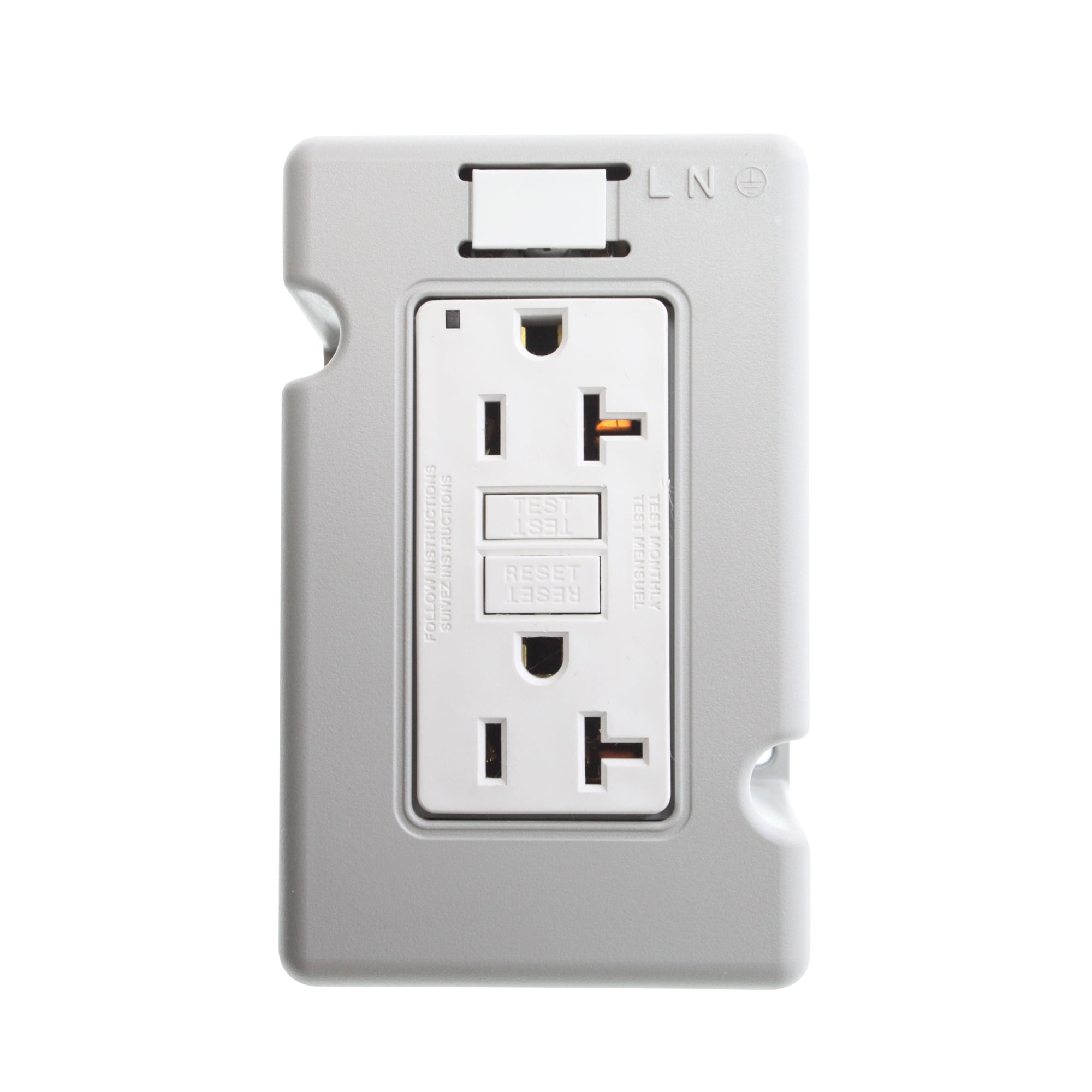 AllenBradley 1492REC15 Din Rail Mounted Duplex Receptacle, 15Amp