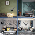 thumbnail image 5 of 3D Clock Hands,DIY Large Movement Mechanism Needles,Wall Accessories Part Replacement,Black, 5 of 9