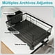 thumbnail image 3 of Escurridor de Trastes de Acero Inoxidable para Encimera de Cocina con Drenaje, Escurridor de Platos Pequeño con Porta Utensilios, Adecuado para Solteros, Parejas y Familias Pequeñas, 3 of 7