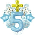 thumbnail image 6 of Cross balloon and digital balloon set for Religious birthday decoration commemoration, 6 of 10