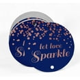 thumbnail image 2 of Inkdotpot Let Love Sparkle Wedding Bottle Tag Real Rose Gold Foil Favor Hang Tags Pack Of 50, 2 of 7