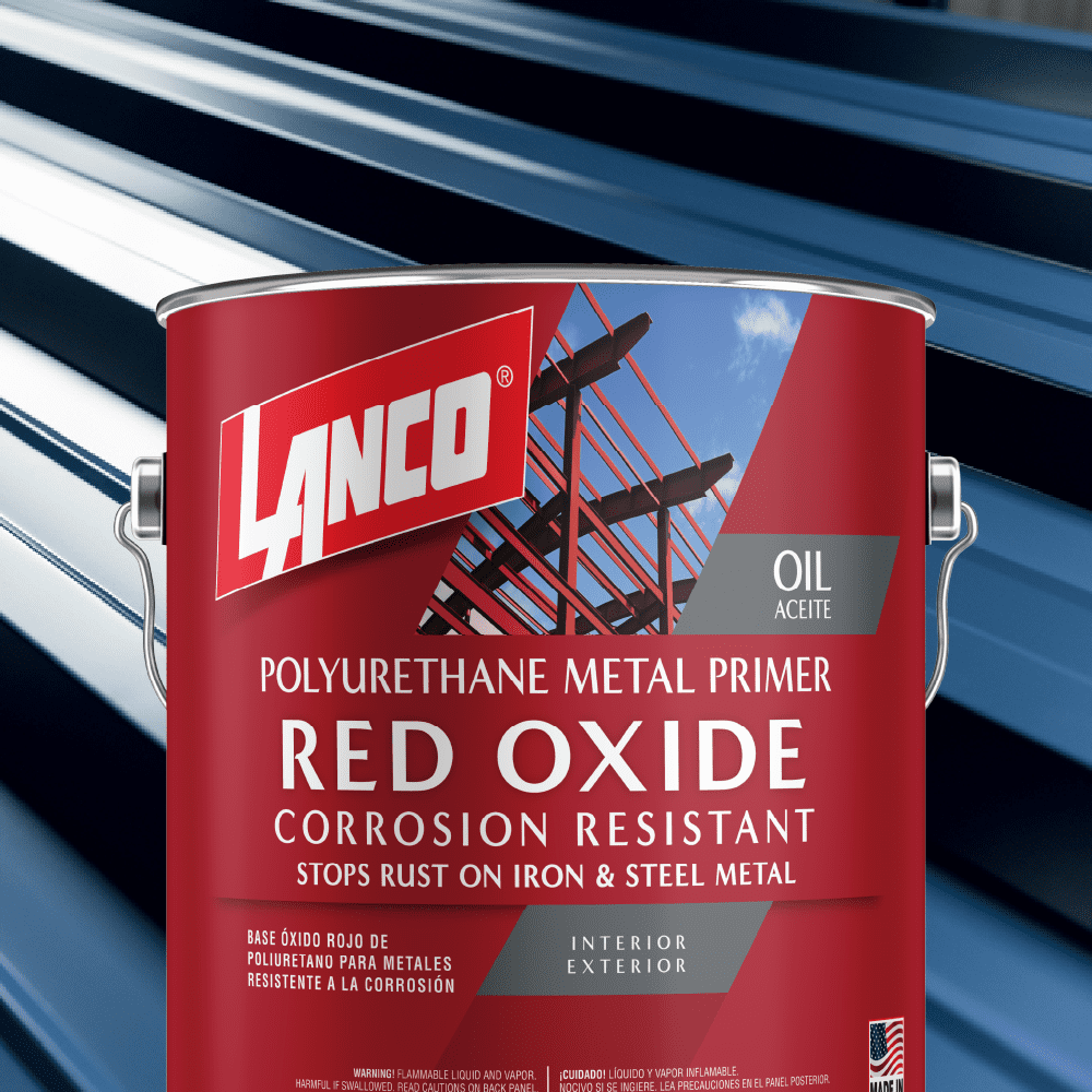 Lanco Metal Primer Red Oxide Finish, 1 Gallon