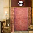 thumbnail image 7 of 49.2x78.7in Red Brick Wall Texture Door Curtain for Room Doorway, 7 of 7