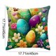 thumbnail image 3 of Uuiauoio Easter Bunny Pillow Cover 18 x 18inch Cute Rabbit Bunny Easter Decor Throw Pillow Case Cushion Cover Spring Season's Decorations for Home Sofa Bed, 3 of 7