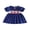 Blue, variant on BemeyourBBs Toddler Girls Back to School Dress Outfit Kids Kindergarten Dress Outfits Apple Embroidery Peter Pan Doll Collar Short Sleeve Dress Little Baby Girl Summer Casual Dress